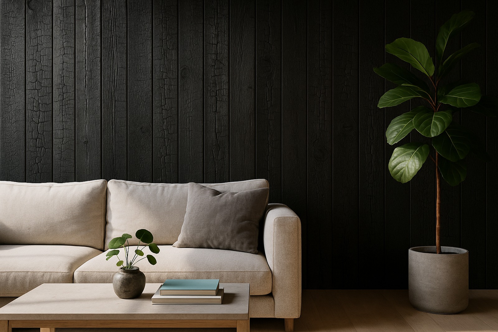 Czarny węgiel - Shou Sugi Ban